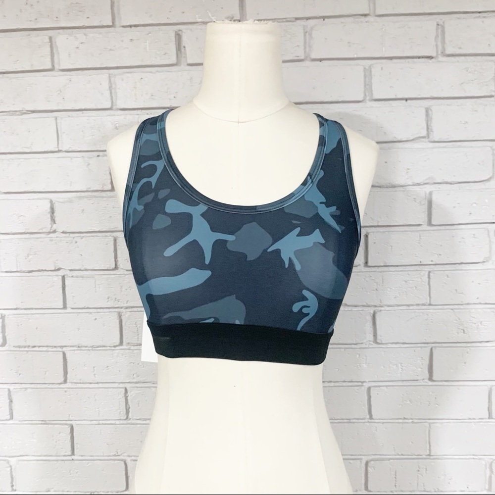 CHRLDR Women’s Blue Camo Sports Bra‎